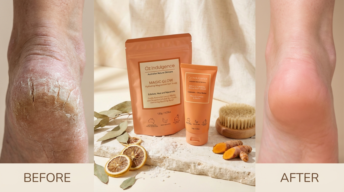 Finally. Natural relief for cracked heels and sensitive skin issues.